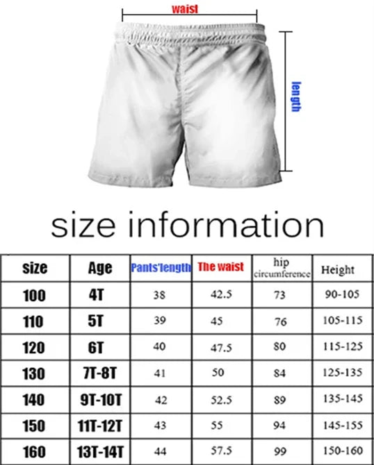 Sonic Children's High-Grade Summer Shorts Stylish Casual Design Premium Cotton Ideal for Daily Wear and All-Day Outdoor Comfort