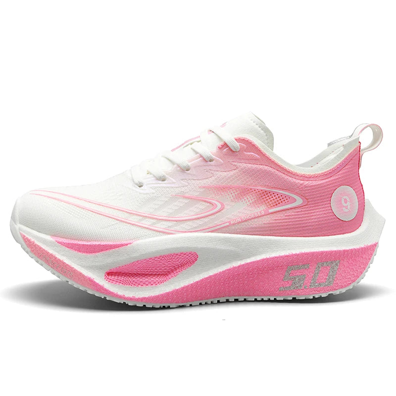 Unisex 2025 Full Carbon Plate Running Shoes, Professional Marathon Racing Lightweight Bounce Cushion Breathable Sports Sneakers