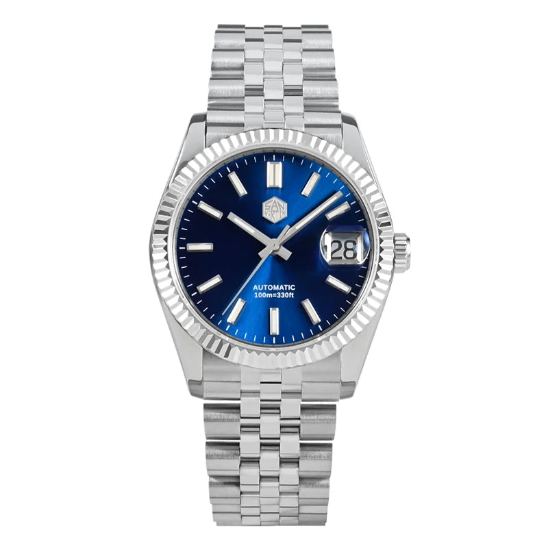San Martin 36.5mm Men's Dress Watch Top Brand Luxury Automatic Mechanical Fashion Couples Watches Sapphire Waterproof 100m BGW9