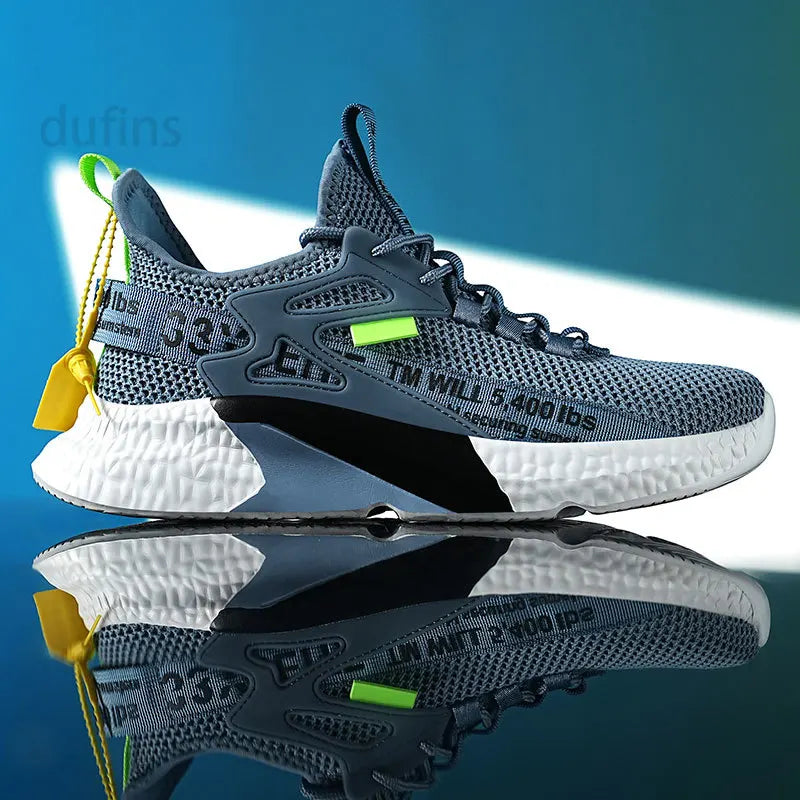 Men's New Sneakers Light Casual Fashion Running Elastic Leisure Outdoor Mesh Summer Sports Tennis Walking Shoes 2025 Size