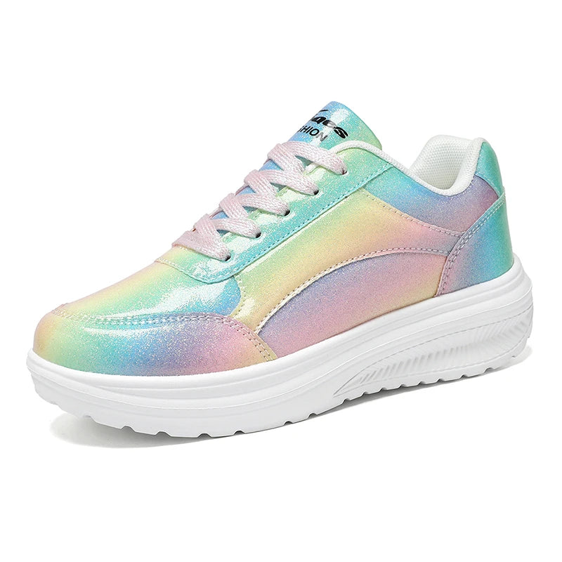 New summer fashionable women's sports shoes, versatile lightweight and durable running shoes, shock-absorbing daily walking shoes