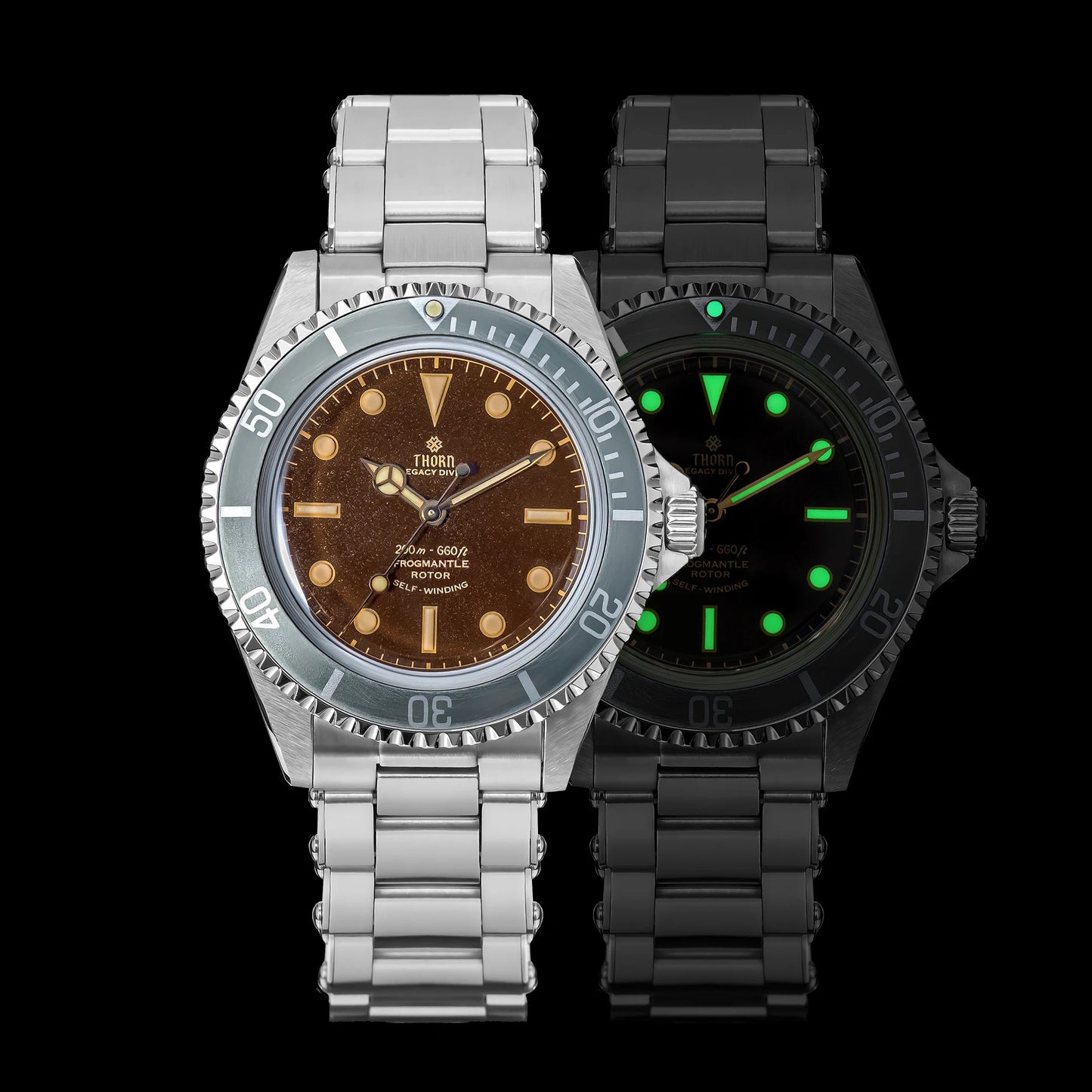 THORN T023 V2 40mm Men's Watch 316 Stainless Steel PT5000 Automatic Movement Mechanical Watch Sapphire 200m Waterproof Wristwatch