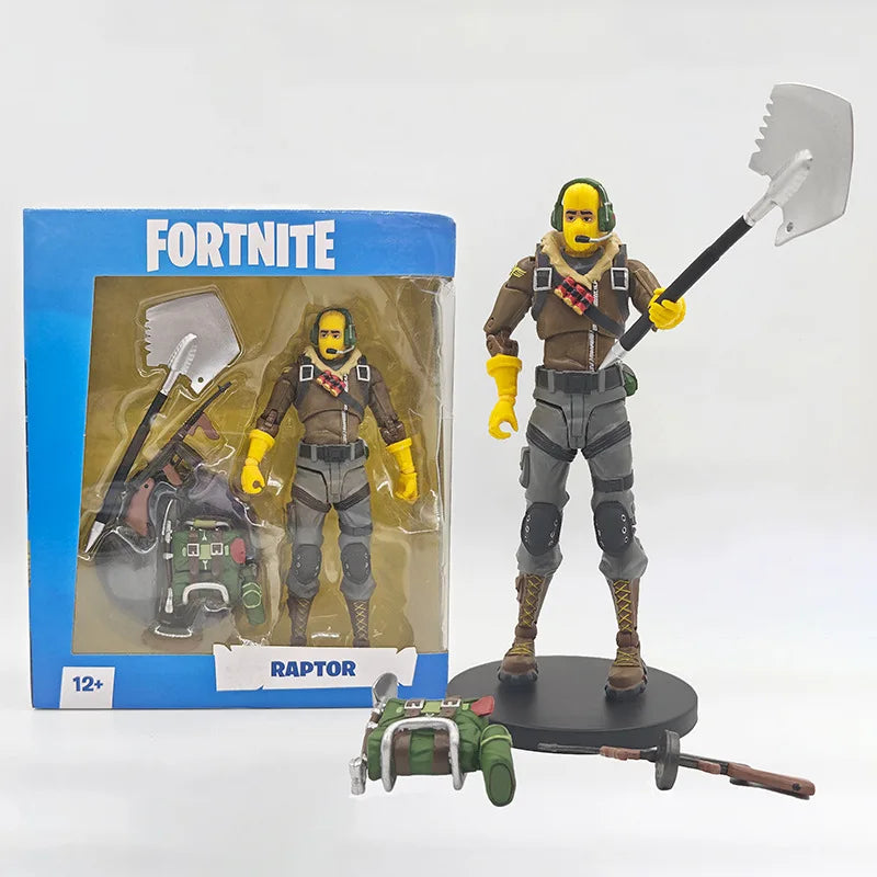 Game Fortnite Raptor Black Knight Skull Trooper Premium Cuddle Team Leader MogulMaster Action Figure Room Decoration Toys Gift