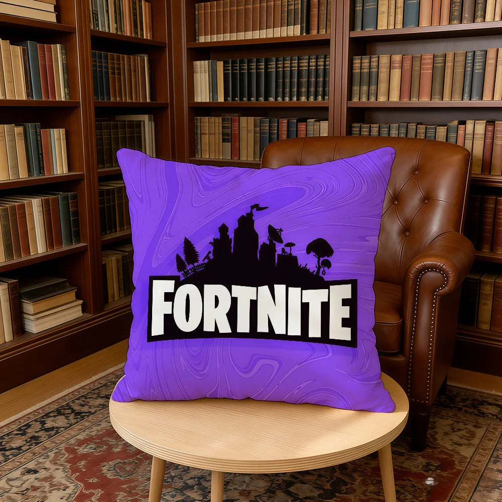 F-FORTNITE-ES Game cushion cover Home Office Birthday Anniversary Gifts Soft Skin Friendly Cushion Cover
