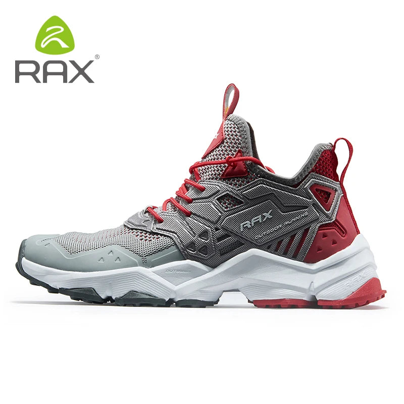 RAX Running Shoes Men & Women Outdoor Sport Breathable Lightweight Sneakers Air Mesh Upper Anti-Slip Natural Rubber Outsole