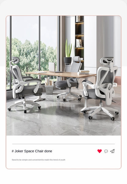 UVR Gaming Computer Chair Mesh Breathable Staff Chair Ergonomic Design Armrest Chair Sitting Comfort Home Office Chair Furniture