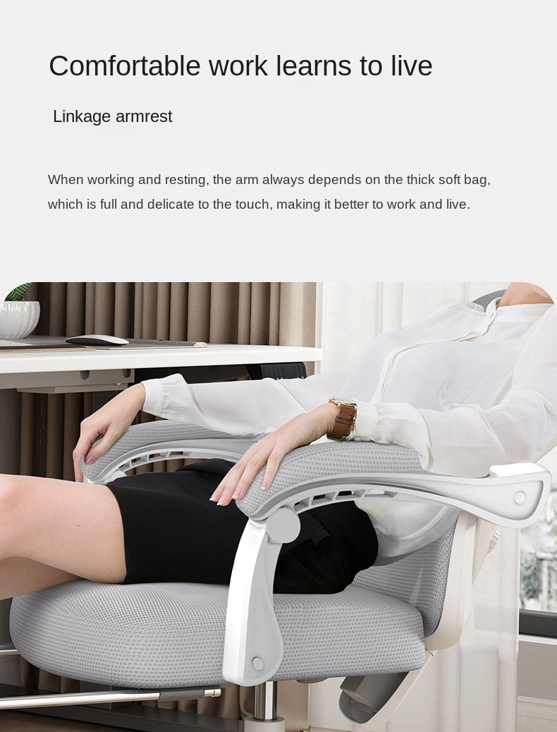 UVR Gaming Computer Chair Mesh Breathable Staff Chair Ergonomic Design Armrest Chair Sitting Comfort Home Office Chair Furniture