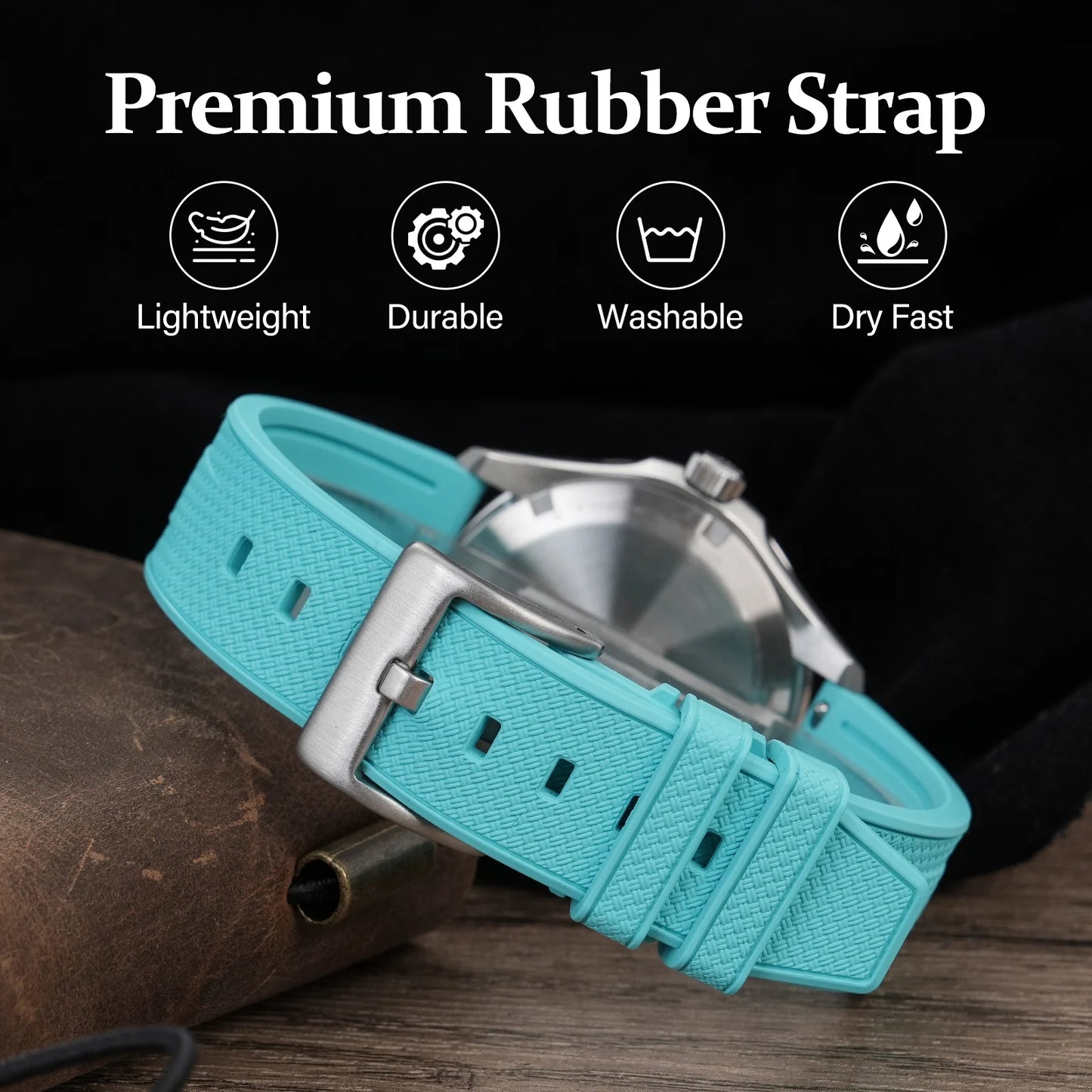 San Martin Grade 5 Titanium Watch SN0121TD PT5000/ST2130 Automatic Movement Watch 300M Waterproof Adjustable Clasp Wristwatch