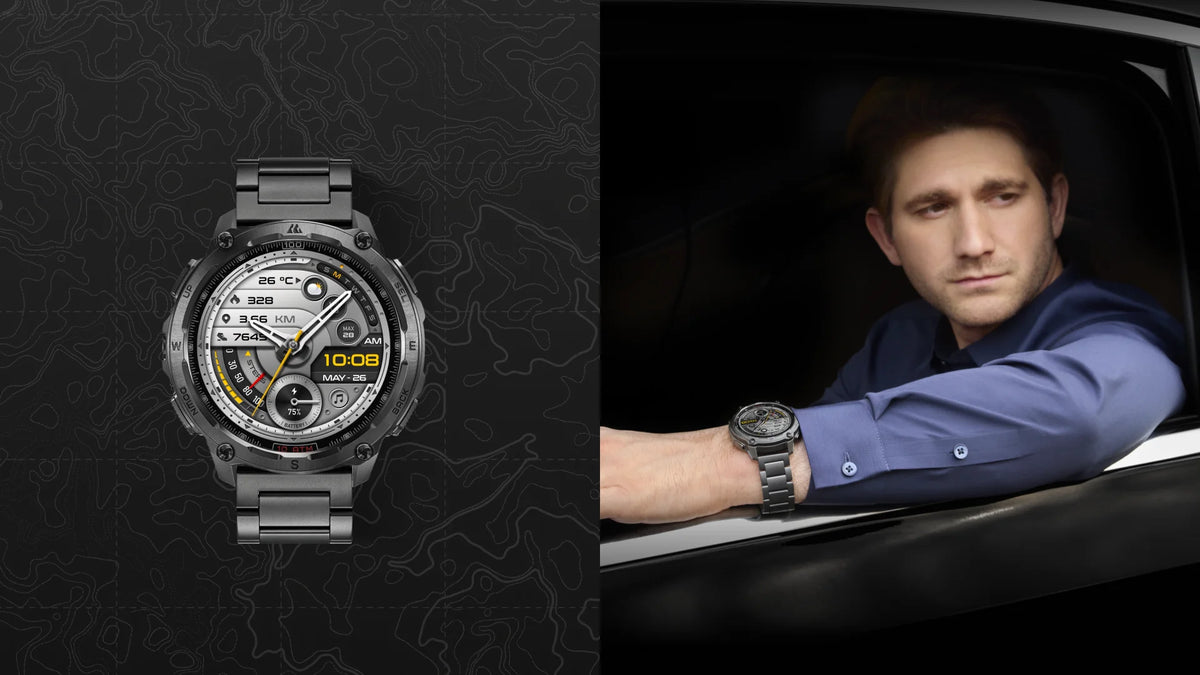 KOSPET Tank T4 SE robuust smartwatch voor heren, militaire kwaliteit, volledig roestvrij staal, GPS, 100 m waterdicht, 45 m vrijduiken, gezondheidsmonitor