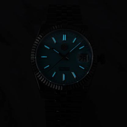 San Martin 36.5mm Men's Dress Watch Top Brand Luxury Automatic Mechanical Fashion Couples Watches Sapphire Waterproof 100m BGW9