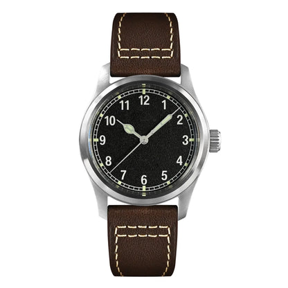 San Martin Simple Men's Watch 37mm Pilot Miyota 8215 Classic Military Explore Automatic Mechanical Watches Waterproof 100m