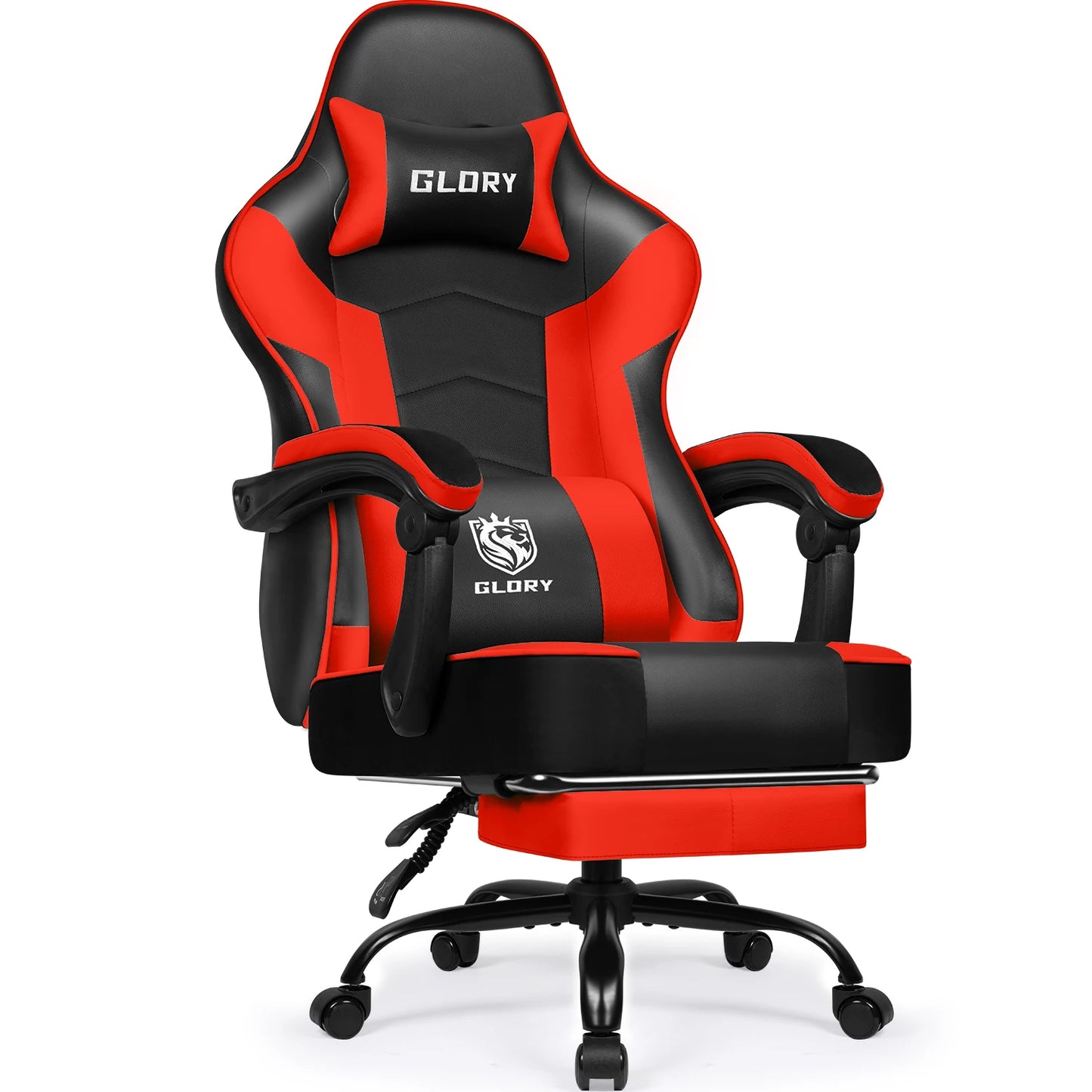 HIAZURM Ergonomic Gaming Chair for Adults with Footrest, Adjustable Office Computer Chair, Reclining Backrest 90°–170°, Heavy-Duty 150kg Capacity