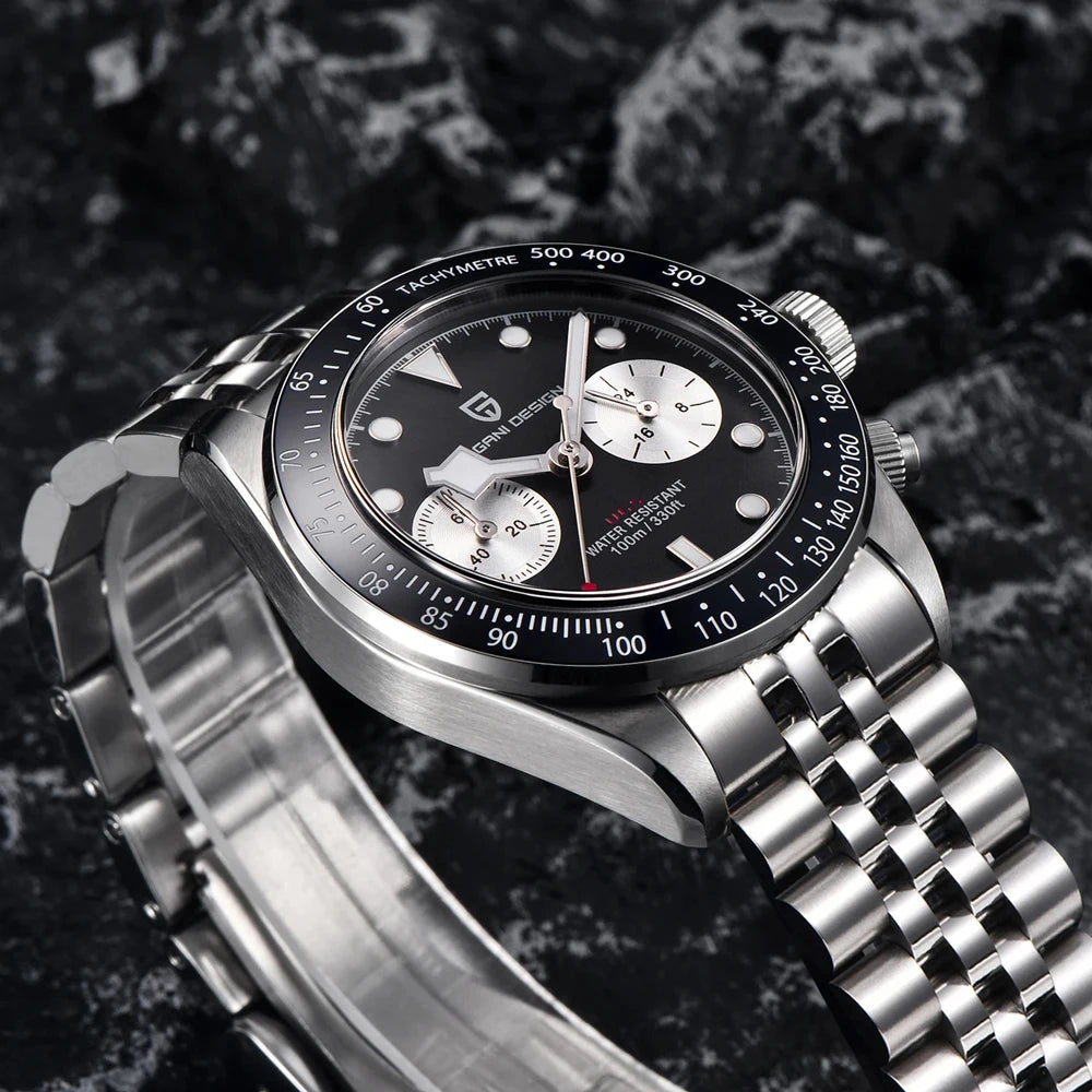 2026 New PAGANI Panda DESIGN Mens Watch Luxury Quartz Speed Sports Chronograph Watch Men AR Sapphire Luminous water lock