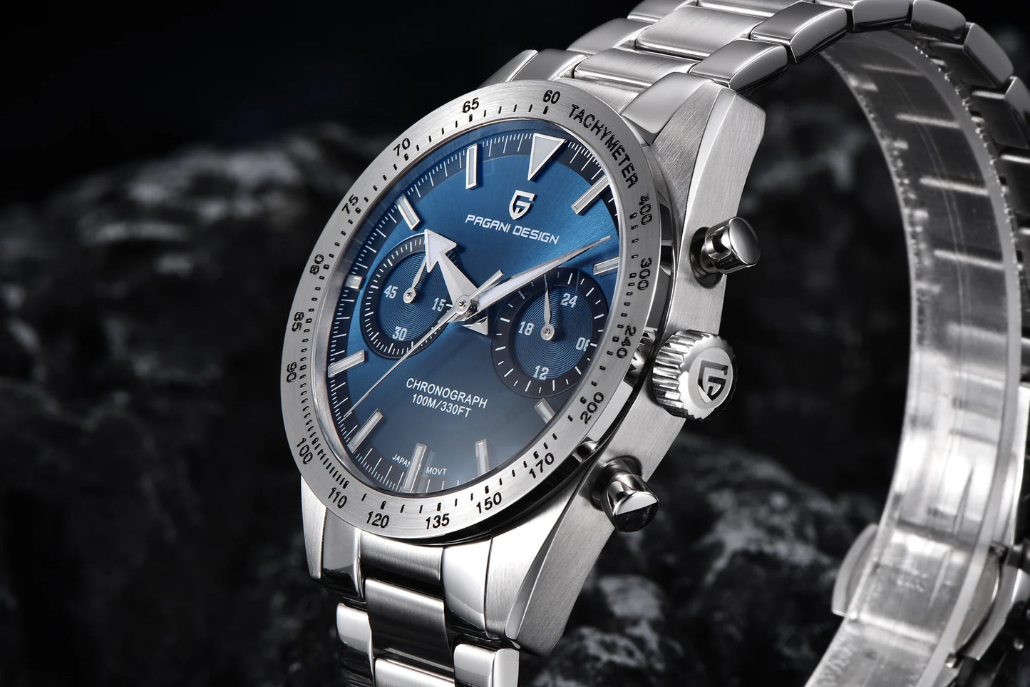 PAGANI DESIGN New 2026 Retro Luminous Moon Watch Men's Quartz Speed Sport Chronograph AR Sapphire Mirror VK64 Steel Men's Watches