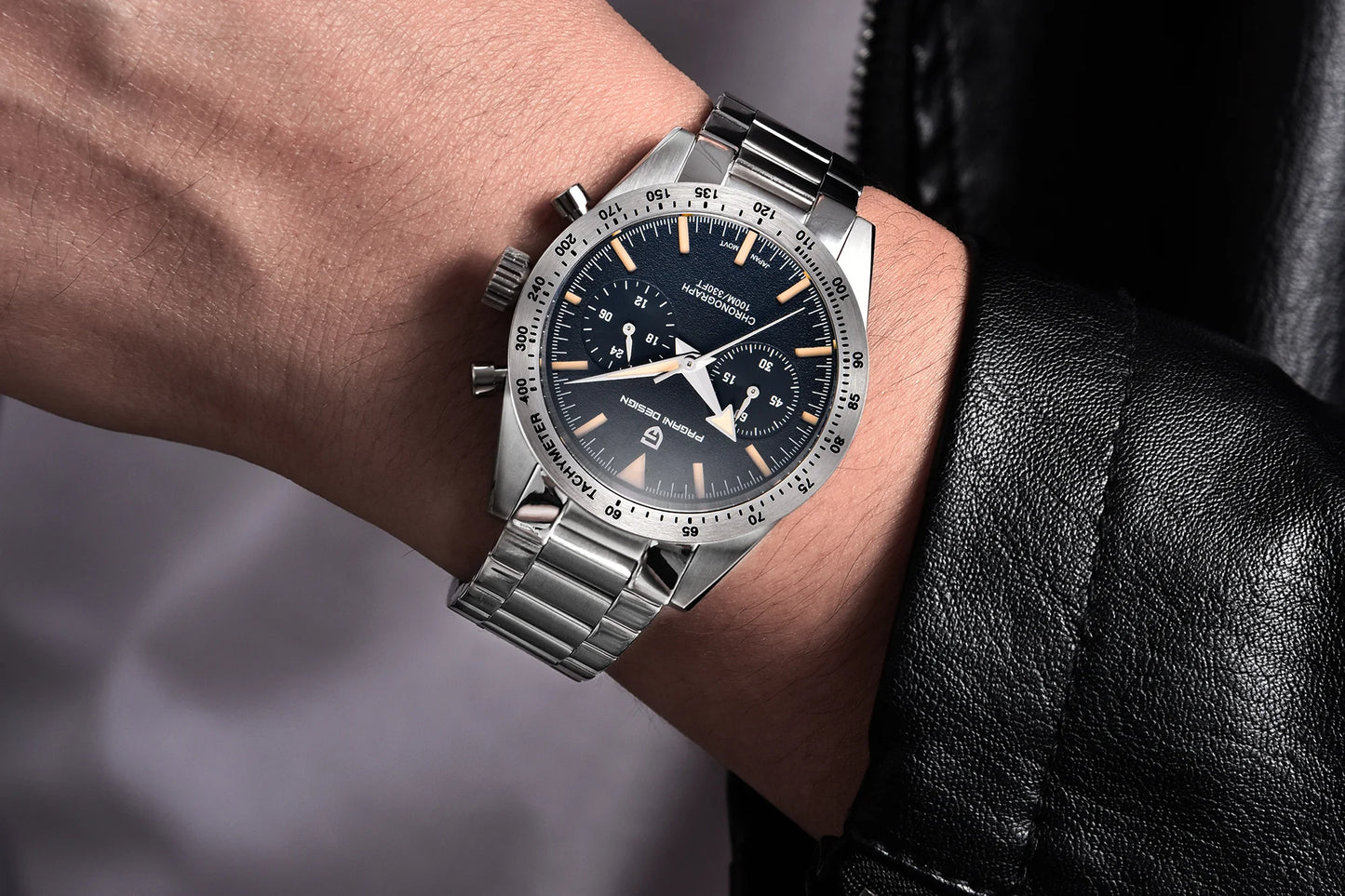 PAGANI DESIGN New 2026 Retro Luminous Moon Watch Men's Quartz Speed Sport Chronograph AR Sapphire Mirror VK64 Steel Men's Watches