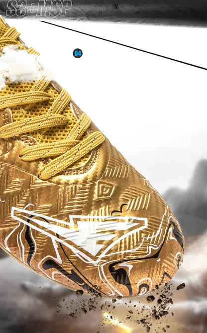 Pro Performance High-Cut Soccer Boots FG TF Studs Breathable Lightweight Cleats for Outdoor Grass and Turf Training Matches