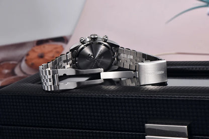 New PAGANI DESIGN 2026 Panda Retro Mens Watch Luxury Quartz Watch Men Speed Chronograph AR Sapphire Luminous Local Shipping