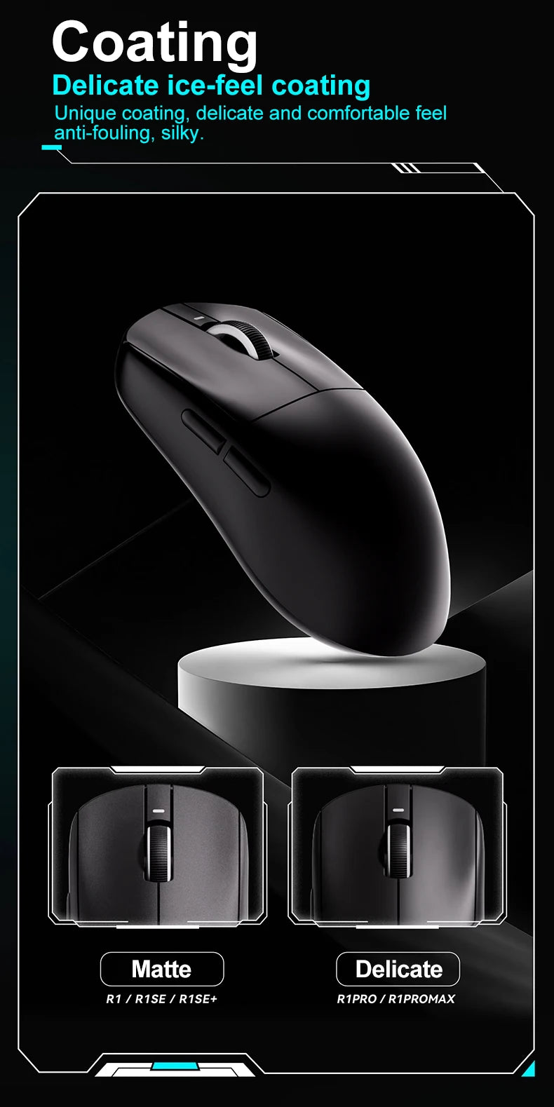 ATK VXE Dragonfly R1 Pro MAX langaton pelihiiri PAW3395 R1 SE Plus mukautettava Esports FPS -hiiri, ladattava ja kevyt