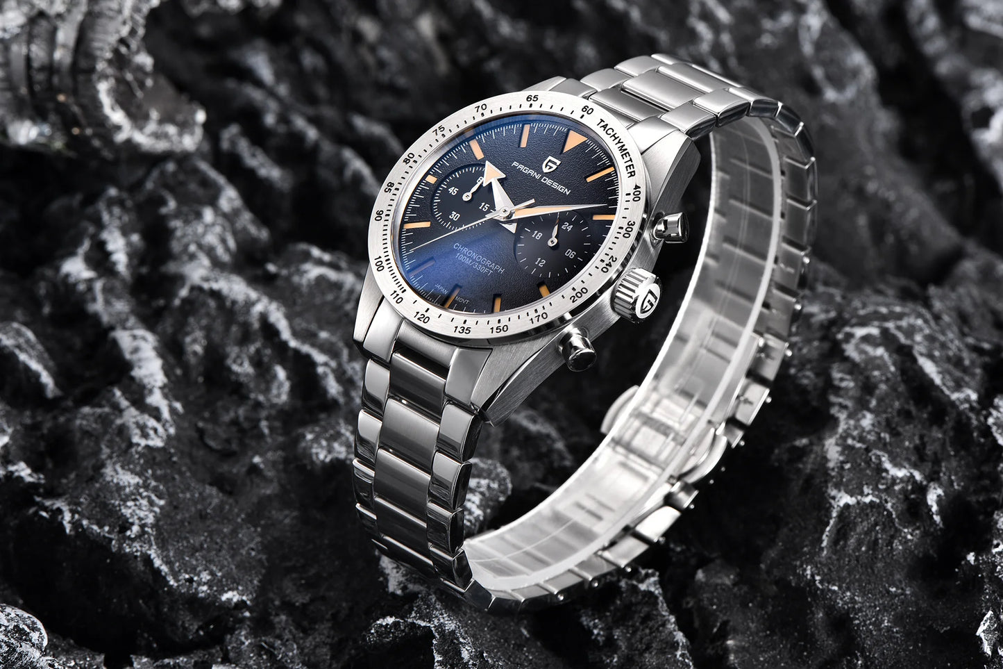 PAGANI DESIGN New 2026 Retro Luminous Moon Watch Men's Quartz Speed Sport Chronograph AR Sapphire Mirror VK64 Steel Men's Watches