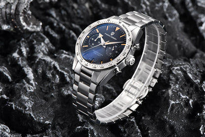 PAGANI DESIGN New 2026 Retro Luminous Moon Watch Men's Quartz Speed Sport Chronograph AR Sapphire Mirror VK64 Steel Men's Watches
