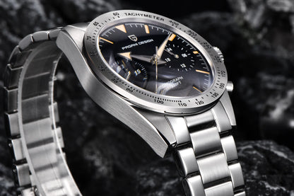 PAGANI DESIGN New 2026 Retro Luminous Moon Watch Men's Quartz Speed Sport Chronograph AR Sapphire Mirror VK64 Steel Men's Watches