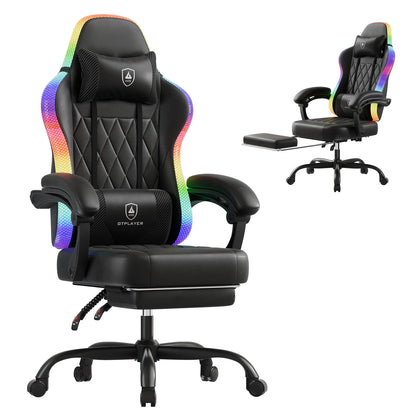 GTPLAYER Gaming chair Office Chair Gaming Chair with LED Light Bar Gamer chair Backrest with storage s bag Ergonomic
