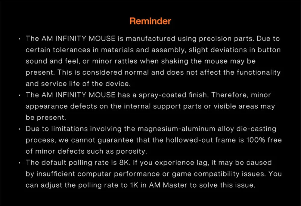 Angry Miao Infinity Gaming Wireless Mouse Hot-Swappable Metal Ultralight Hollow PAW3950 Dual 8K Wired Tri-Mode