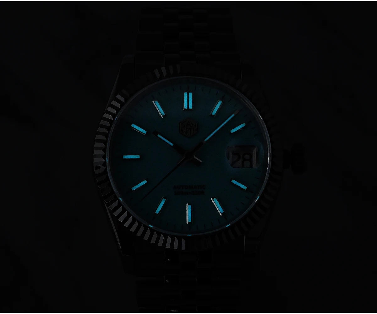 San Martin 36.5mm Men's Dress Watch Top Brand Luxury Automatic Mechanical Fashion Couples Watches Sapphire Waterproof 100m BGW9
