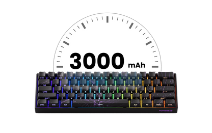 Akko MonsGeek FUN60 Magnetic Switch Mechanical Keyboard 60% Gaming Keyboard with Rapid Trigger 0.01mm, 8K Polling Rate, ARGB, Custom Mechanical Keyboard