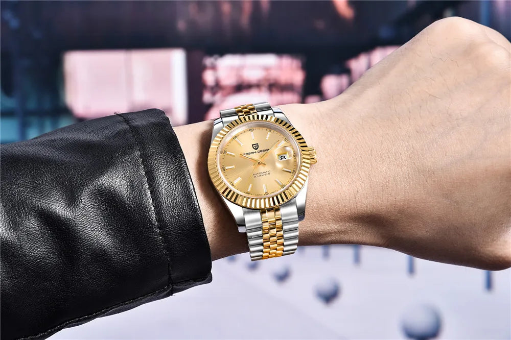 2025 New PAGANI DESIGN Date Men's Mechanical Watches Top Brand Luxury Automatic Wrist Watch for Men NH35A Movement 100M Waterproof