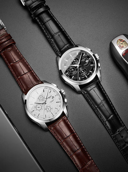 Men's Watch New Carnival Automatic Watches Men Business Mechanical Clock Leather Strap Waterproof Luxury Brand Clock