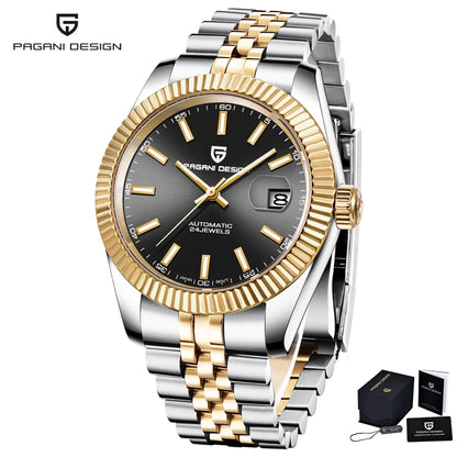 2025 New PAGANI DESIGN Date Men's Mechanical Watches Top Brand Luxury Automatic Wrist Watch for Men NH35A Movement 100M Waterproof
