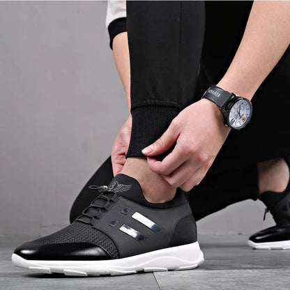 Oein 2022, baskets pour hommes, qualité supérieure, talon de 6 cm, chaussures de style britannique, nouvelles baskets d’été respirantes, chaussures de ville décontractées, grandes tailles, chaussures de bureau pour ho