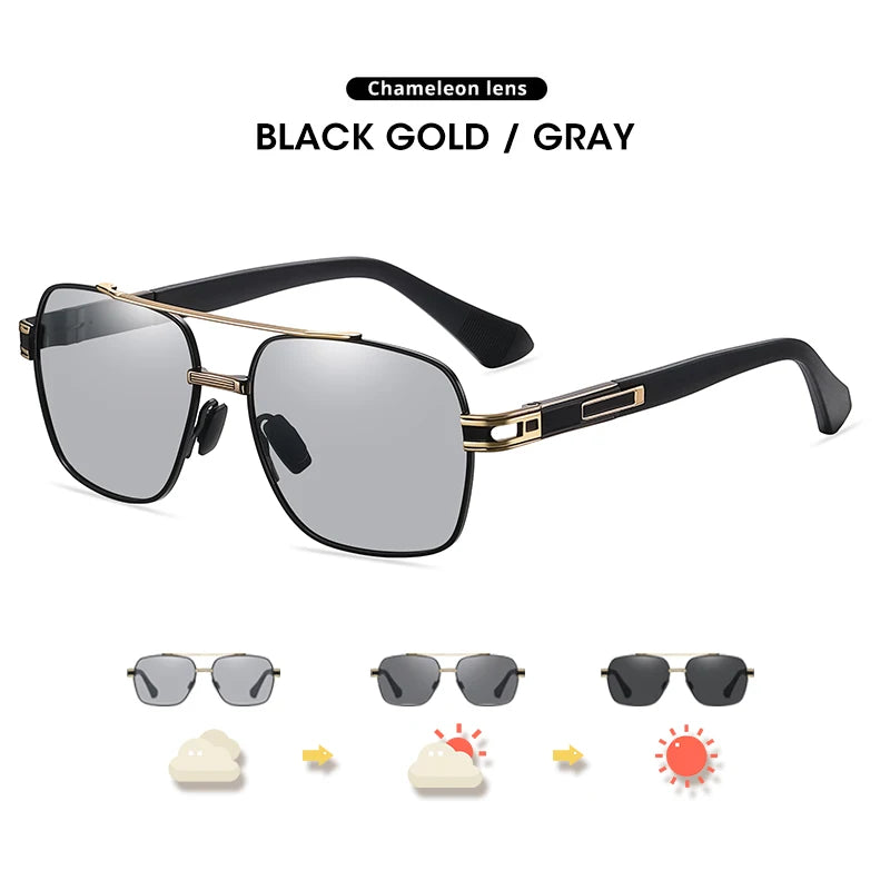 CoolPandas High Quality Sunglasses Polarized Men Women Photochromic UV400 Protection Driving Sun Glasses Unisex Chameleon Lens