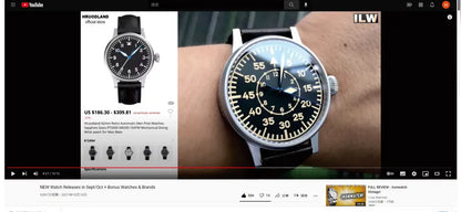 Hruodland 2025 New Pilot Men's Automatic Mechanical Watch PT5000 Sapphire Luminous C3 Stainless Steel Waterproof 10Bar Watch