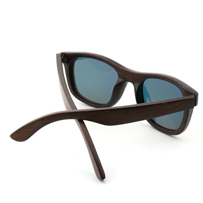 Best Handmade luxury Sunglasses Men Polarized Zebra Vintage Bamboo Wood Women Sunglasses High Quality With Glasses Case Box