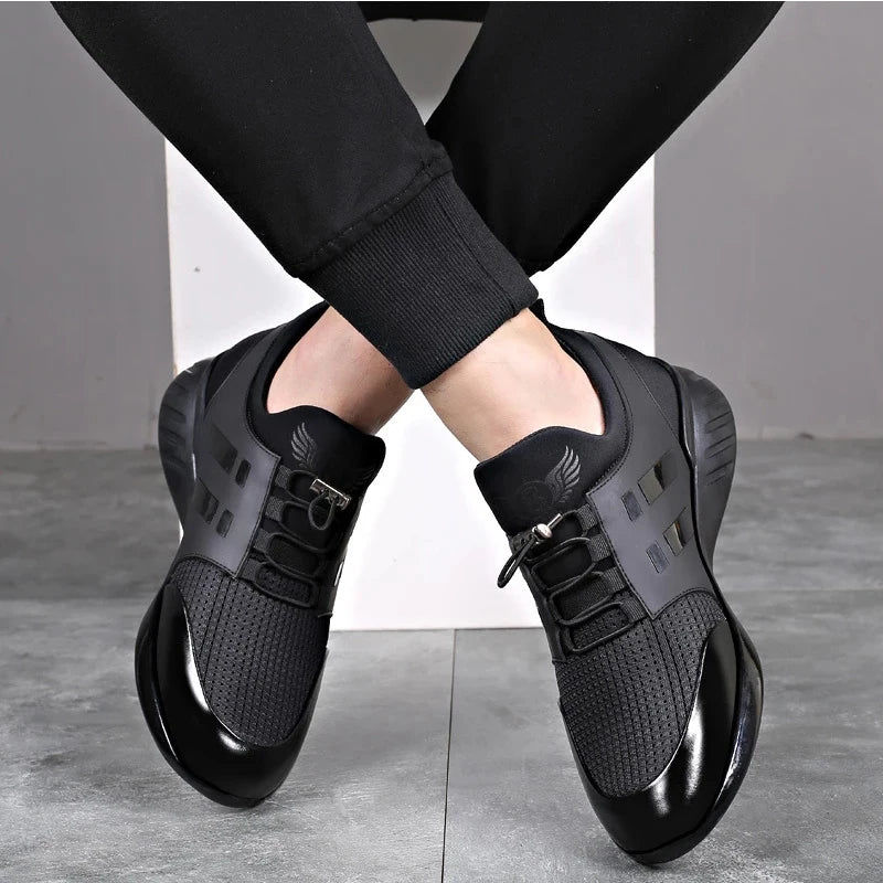 Oein 2022, baskets pour hommes, qualité supérieure, talon de 6 cm, chaussures de style britannique, nouvelles baskets d’été respirantes, chaussures de ville décontractées, grandes tailles, chaussures de bureau pour ho