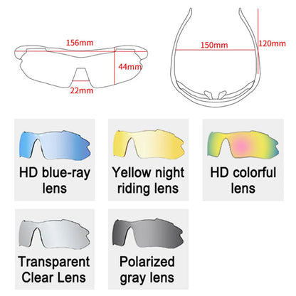 Ochelari de ciclism LOCLE UV400 polarizați pentru bărbați – pentru șosea, MTB, biciclete, pescuit, călărie – ochelari de protecție pentru ciclism