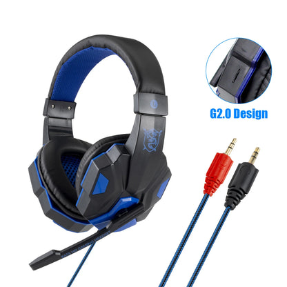 casque audio Casque de jeu stéréo Surround pour PS4 PC X box ordinateur réglable Gamer casque filaire avec micro antibruit Auriculares fifa 21