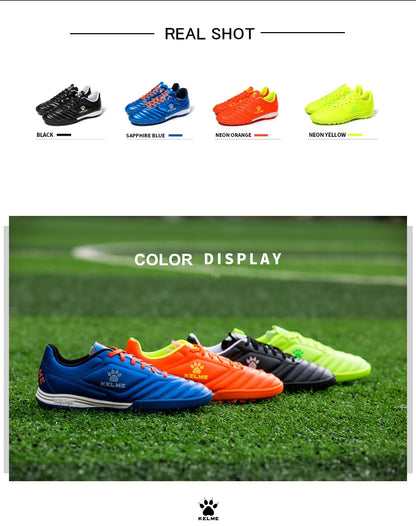 KELME Men Training TF Soccer Shoes Artificial Grass Anti-Slippery Youth Football Shoes AG Sports Training Shoes 871701