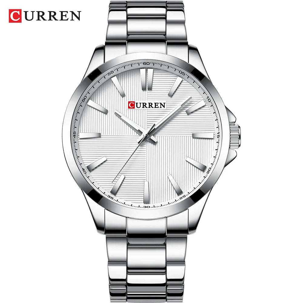 Relógio de homem CURREN – Modelo de luxo, estanque, estilo militar, em aço inoxidável – Relógio de pulso desportivo (ref. 8322)