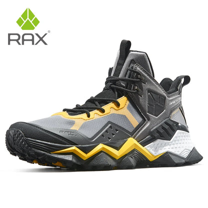 Rax Men's Waterproof Hiking Shoes Breathable Hiking Boots Outdoor Trekking Boots Sports Sneakers Tactical Shoes
