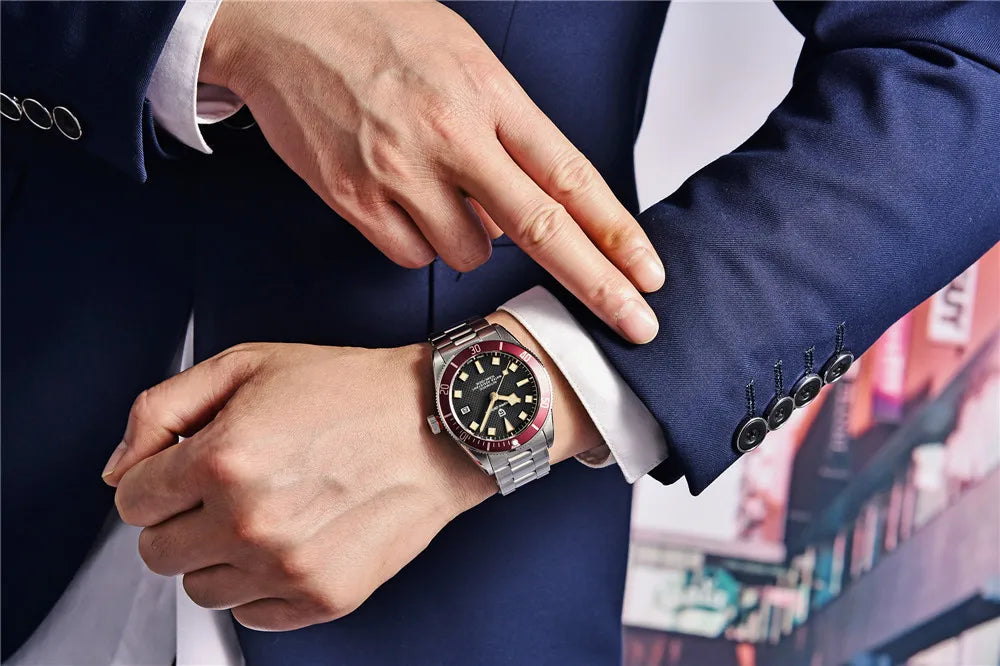 2026 New PAGANI DESIGN BB58 Luxury Automatic Mechanical Men Watch Sapphire Japan Movt Watch 316L All Steel Waterproof Man Watch