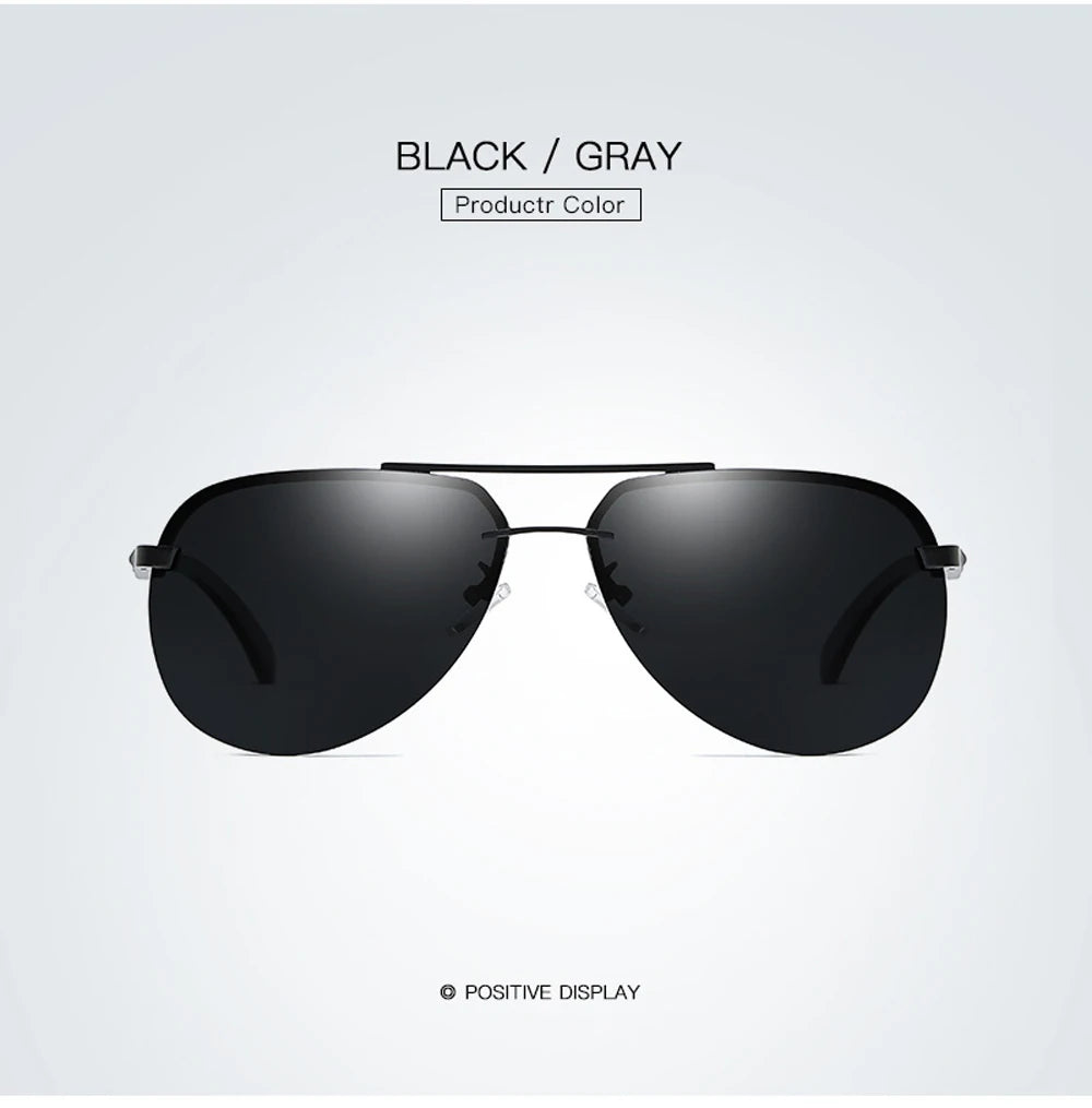 New Polarized Men Sunglasses Classic Driving Sun Glasses Metal Frame Mirror Lens Sunglasses Men/Women