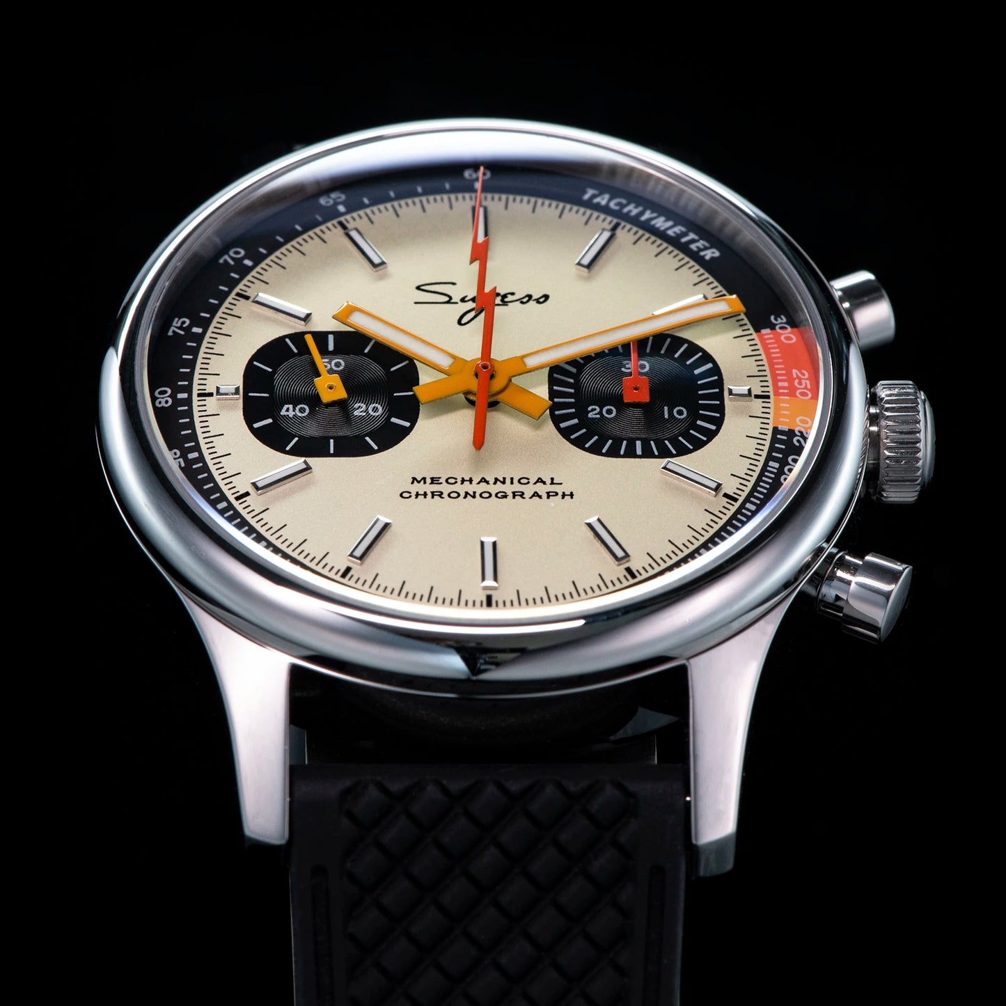 Sugess Pilot Watch ST19 Origin Movement Swanneck Wristwatch Mechanical Chronograph Sapphire Crystal Military Limited Racing 1963