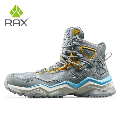 RAX Winter Men's and Women's Hiking Shoes Snow Boots Waterproof Leather Sports Shoes Super Warm Men's Outdoor Work Boots
