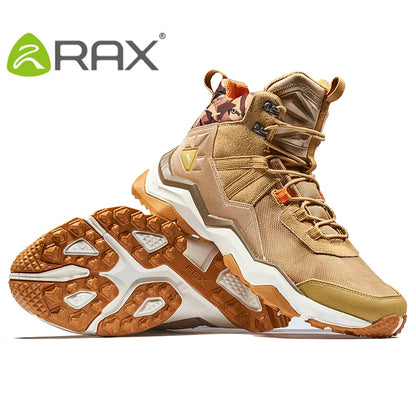 RAX Winter Hiking Boots Men Waterproof Breathable Outdoor Sports Sneakers Trekking Boots Mountain Trekking Shoes Big Size