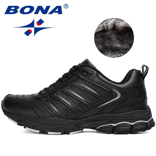BONA New Classics Style Herrlöparskor Utomhuspromenader Jogging Sneakers Snörskor Sportskor Bekväma sportskor för män