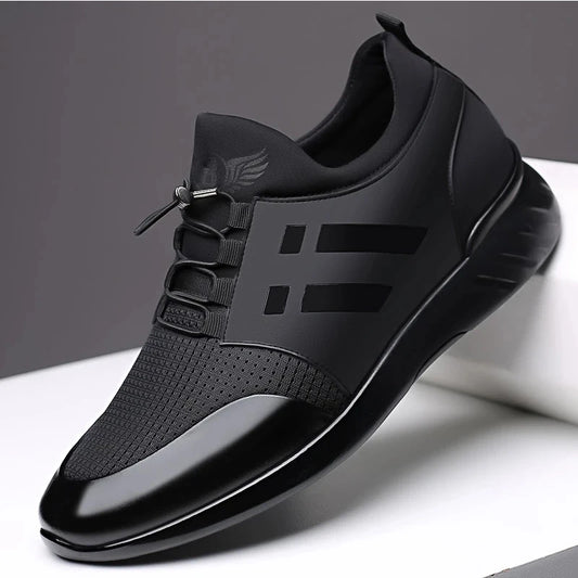 oein Herrskor av hög kvalitet, 6 cm höjd, brittisk storlek, nya, andningsbara sommarskor, casual sneakers, stora storlekar, kontorsskor för män