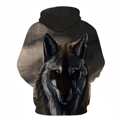 Cool svemirski galaktički vuk dukseri za muškarce, svijetli vuk, modni zgodni vuk, dukseri za proljeće i jesen, puloveri, dukserice, znoj
